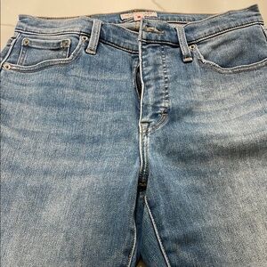 Lucky Brand Blue Skinny Jeans with Natural Fading